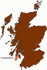 Campbeltown Schottland Karte